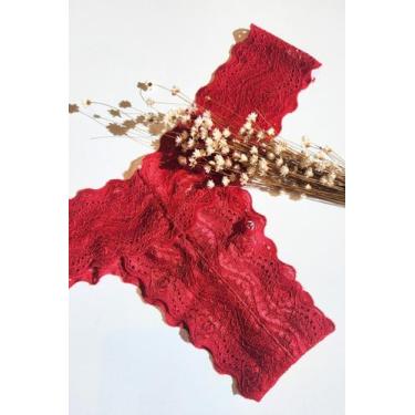 Imagem de Calcinha Lidia Rendada Semi-Fio - Airumã Lingerie, Vermelho, M