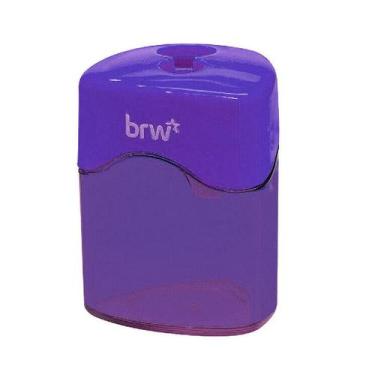 Imagem de Apontador 2 furos com depósito neon TRIANGULAR Brw, Roxo
