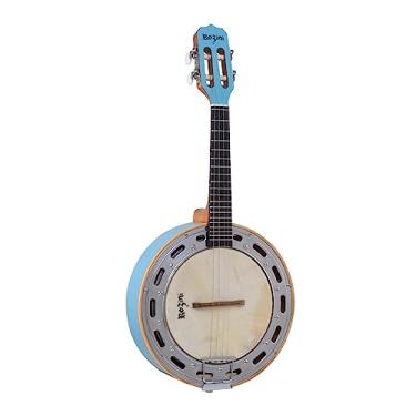 Imagem de Banjo Rozini Elétrico 4 Cordas Profissional Caixa Larga Azul