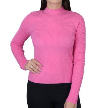 Imagem de Blusa Feminina Alpelo Tricot Suéter Slim Pink Lemonade - 109-Feminino