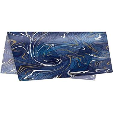 Imagem de Papel De Seda, Cromus, Marmorizado, Azul, 49x69 cm, Pacote com 50 Folhas
