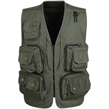 Imagem de Colete De Pesca Multibolsos Colete De Malha Para Homens E Mulheres, Leve De Secagem Rápida Para Pesca Ao Ar Livre Para Caminhadas Ao Ar Livre Para Pesca Ao Ar Livre,Verde,eu,Pleasant63