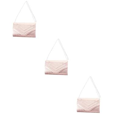 Imagem de GALPADA 3 Pecas bolsa de noite feminina bolsa de ombro festa de casamento bolsas da moda bolsa feminina bolsas para mulheres na moda bolsa de noite envelope saco envelope moeda carteira