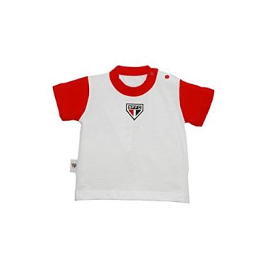 Imagem de Camiseta São Paulo, Rêve D'or Sport, Criança Unissex, Branco/Vermelho, 2