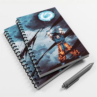 Imagem de Caderno Universitário 200 fls 10 Mat. Anime Goku