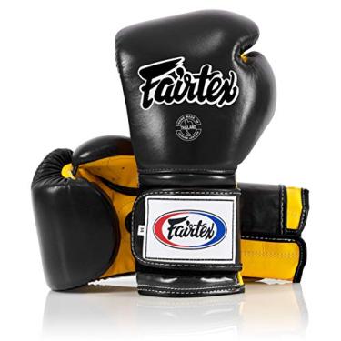 Imagem de Fairtex BGV9 Muay Thai para boxeadores e treinadores profissionais | Luva estilo mexicano para rebatedores duros | Luvas de MMA para artes marciais | Luvas de boxe leves e absorventes de choque de