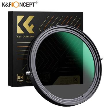 Imagem de K&F Concept 2in1 Fader ND Variável Filtro  Filtro CPL Polarizador Circular 67mm 72mm 77mm 82mm ND2