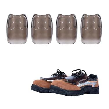 Imagem de Protetores universais para metatarso - acessórios unissex para calçados de segurança para botas de trabalho | Protetores de dedo do pé para a maioria dos sapatos de segurança e botas com cadarços |