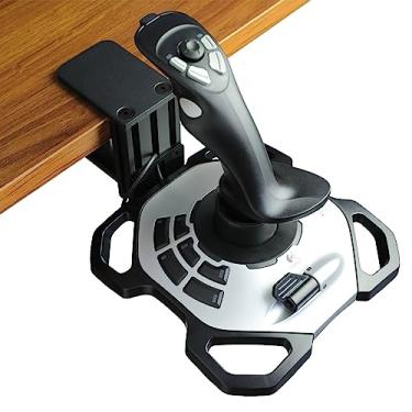 Imagem de WELLMETE Clamp-on Desk Mount for Flight Sim Joystick-Compatible with Logitech G Extreme 3D PRO Joystick Adjustable Enduring Steel Mount Holder for Hotas Flight (Quick Release Type)
