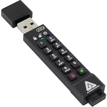 Imagem de Apricorn Aegis Secure Key 3 NX 64GB 256-bit FIPS 140-2 Level 3 Validated Secure USB 3.0 Flash Drive, ASK3-NX-64GB, preto