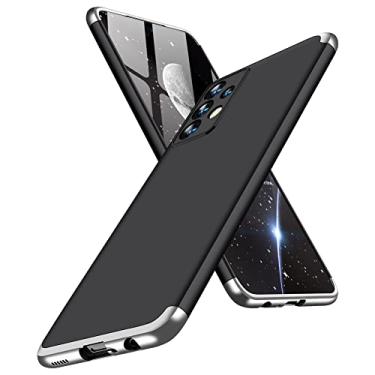 Imagem de Asdsinfor Capa para Galaxy A54 5G, ultrafina, 3 em 1, 360 graus, capa de corpo inteiro, fina, à prova de choque, de plástico rígido, antiarranhões, para Samsung Galaxy A54 5G 3 em 1, preto e prata AD