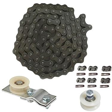 Imagem de 415H Chain 110L Link Heavy Duty e Master Link Guia tensor de corrente Kit de rolo de polia intermediária para motores de 2 tempos 49cc 60cc 66cc 80cc bicicletas motorizadas peças de corrida de alta