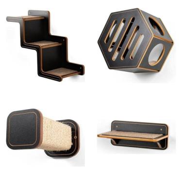 Imagem de Playground Zorro  - Escada Celine Subindo para Esquerda Preto