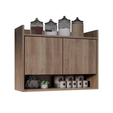 Imagem de Armário De Cozinha Aéreo 70,5 Cm Com Nicho Colin Freijó M12 - D`rossi