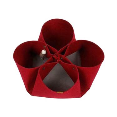 Imagem de IEUDNS Gato túnel esteira brinquedos do gato dobrável durável gato esconderijo gato cama túnel gato diy esteira do gato para pequenos animais, Vermelho