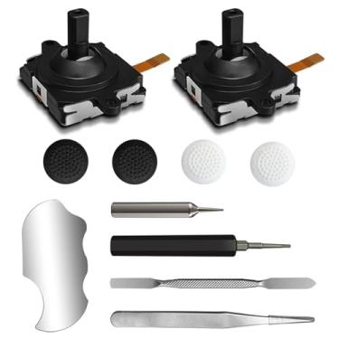 Imagem de DUXICEPIN Kit de substituição para controle Oculus Quest 2/controle Meta Quest 3 (11 em 1), joysticks, chave de fenda, pinça e ferramenta - Ultimate para acessórios de controle Meta Quest 3 (preto-11