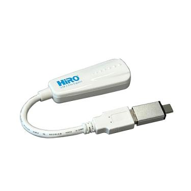 Imagem de HiRO H50365 Interface dupla USB USB-C tipo C USB 3.0 para Gigabit Ethernet LAN 1000Mbps 1000 Mbps 1000 Mbps Adaptador de rede portátil Windows 11 10 Plug and Play Driver nativo sem necessidade de