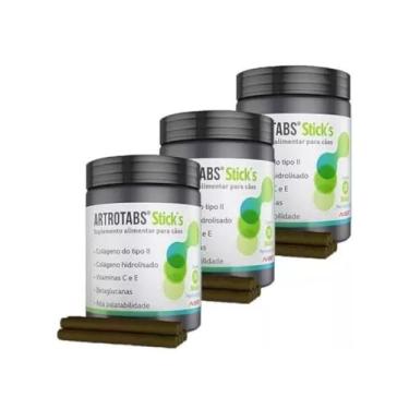 Imagem de Kit 3 Artrotabs Stick's Cão Cães Cachorro Suplemento Alimentar Avert 90 Stick