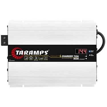 Imagem de Taramps Fonte Automotiva 70 a 90 Amperes Smart Charger 70A Carregador De Baterias Inteligente Bivolt automático 127/220V AC com voltímetro tensão de saída 12,6V 13,8V e 14,4V
