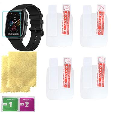Imagem de Tela de relógio inteligente Octelect 1.65 protetor para tela de relógio inteligente Amazfit GTS de 1,65 polegadas com 4 peças em um pacote