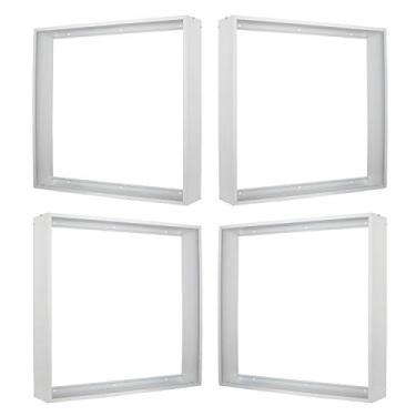 Imagem de Kit de montagem em superfície Zevnico de 2 x 2 pés, kit de suporte de montagem em superfície de alumínio de 4 peças, estrutura de montagem no teto, para luz de tela plana LED de 24 x 24 polegadas