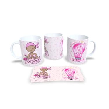 Imagem de Canecas Branca de Porcelana Personalizadas Outubro Rosa (Mod.8)