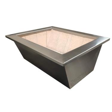 Imagem de Braseiro Aço Inox 71x50cm Com Isolamento Térmico Para Grill