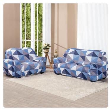 Imagem de Capa De Sofa Lisa 2 E 3 Lugares Malha Gel Estampas Variadas - Lenharo 