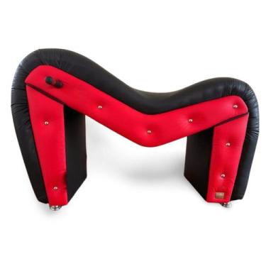 Imagem de Poltrona Cadeira Do Papai Mamãe Quarto Preto Vermelho PGDR - Desire Mó