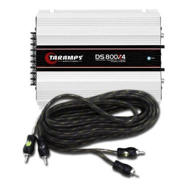 Imagem de Módulo Amplificador Digital Taramps DS800x4 2 Ohms + 1 Cabo Rca Techno