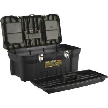 Imagem de Caixa Ferramentas Plástico Trava Metal 61x31x26cm Até 40kg - Bauker, P