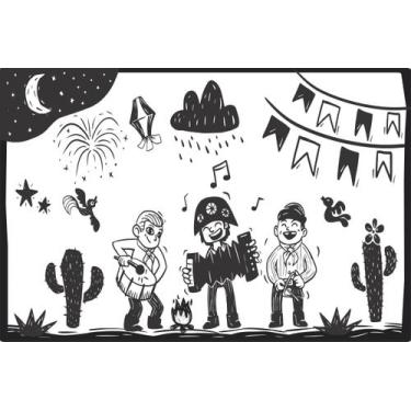 Imagem de Painel de lona Festa Junina Cordel Sertão - 100x070cm - Fabrika de Fes