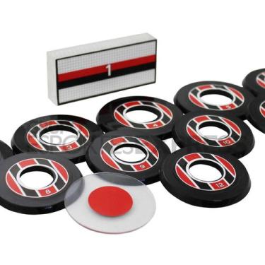 Imagem de Jogo de Futebol de Botão Klopf Preto e Vermelho Cód. 4095