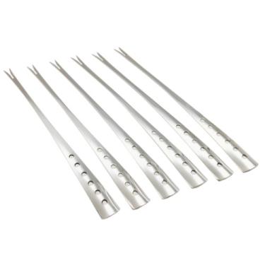Imagem de Garfos de fondue de aço inoxidável de 19 cm (7-1/2"), conjunto de 6