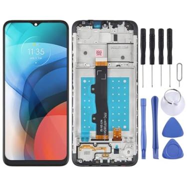 Imagem de Substituição da tela móvel Tela LCD e Digitalizer Conjunto completo com quadro para Motorola Moto E7 (preto) Ecrã LCD