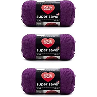 Imagem de Red Heart Fio Super Saver, Orquídea escura, 3 unidades