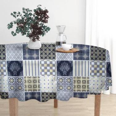 Imagem de Toalha de Mesa Wendy Redonda Ø140cm Retalhos - FASTLAR