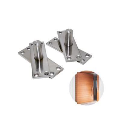 Imagem de Dobradiça Pivô Aço Inox Para Porta de Passagem Até 350 Kg - Sl, Aço