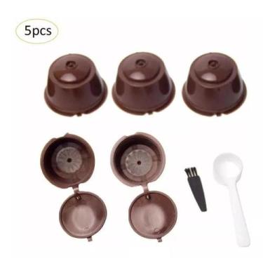 Imagem de Cápsula Reutilizável Cafeteira Dolce Gusto Kit 5 Unidades - GROTO STOR