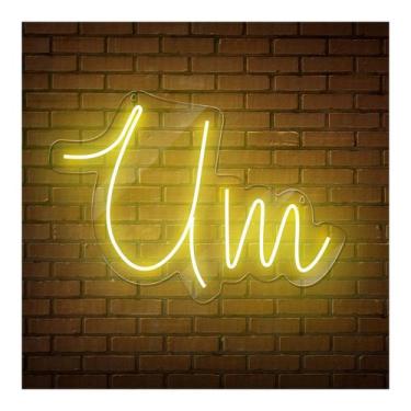 Imagem de Painel Neon Led Um Escrita Luminosa - ArtStudio 