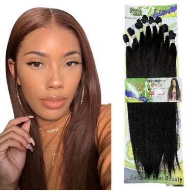 Imagem de Cabelo Fibra Bio Premiun Estilo Lisa 8 Telas 300g - D&D Commerce, #4