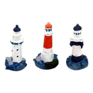 Imagem de Fragata Kit Farol 3 Pc Enfeite Para Aquário