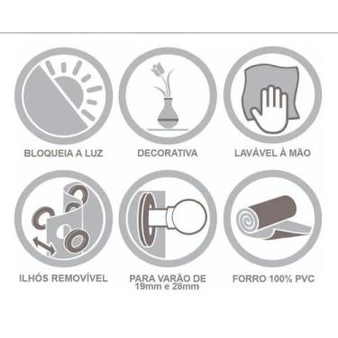 Imagem de Cortina Blackout Pvc Quarto/Sala e Cozinha  2,80(L) X 2,20(ALT) - Vari