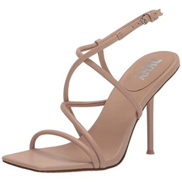 Imagem de DKNY Sandália feminina confortável e chique Reia de salto, Areia dourada, 5