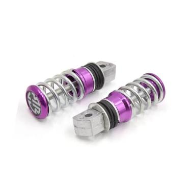 Imagem de TUCKBOLD 1 par de peças traseiras de alumínio Aolly de 8 mm para motocicleta, conjunto traseiro de apoio para os pés, suporte para os pés, bicicleta, bicicleta, ciclismo, roxo, para Yamaha Sword