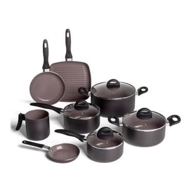 Imagem de Brinox - Jogo de Panelas 8 Peças Ceramic Life Smart Plus - Preto