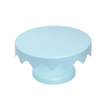 Imagem de Boleira Suporte para Bolo Azul Claro Pequeno - 27cm - LSC Toys
