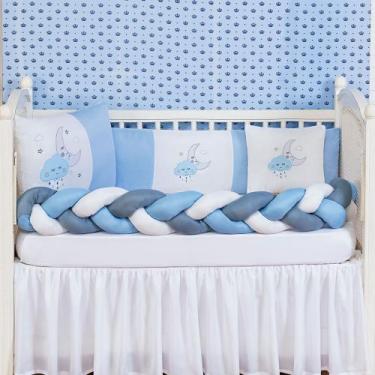 Imagem de Kit Jogo De Berço Nuvem Lua Menina Menino 6 Peças Preço Baixo - BruceB