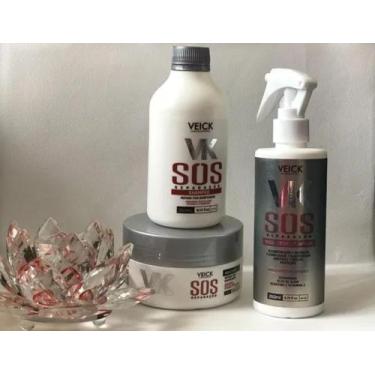 Imagem de Kit Sos Reparação Capilar com 3 Itens - VEICK COSMETICOS