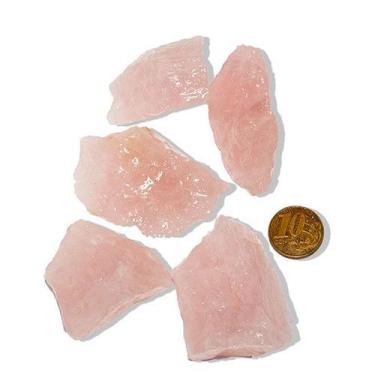 Imagem de 03 Cristal Rosa Pedra Bruto 20 a 50g Média 2 a 5cm Tipo B - Cristaisde